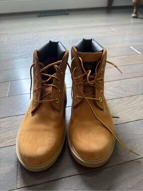 Timberland Kids Wheat Brown Lace-Up Boots